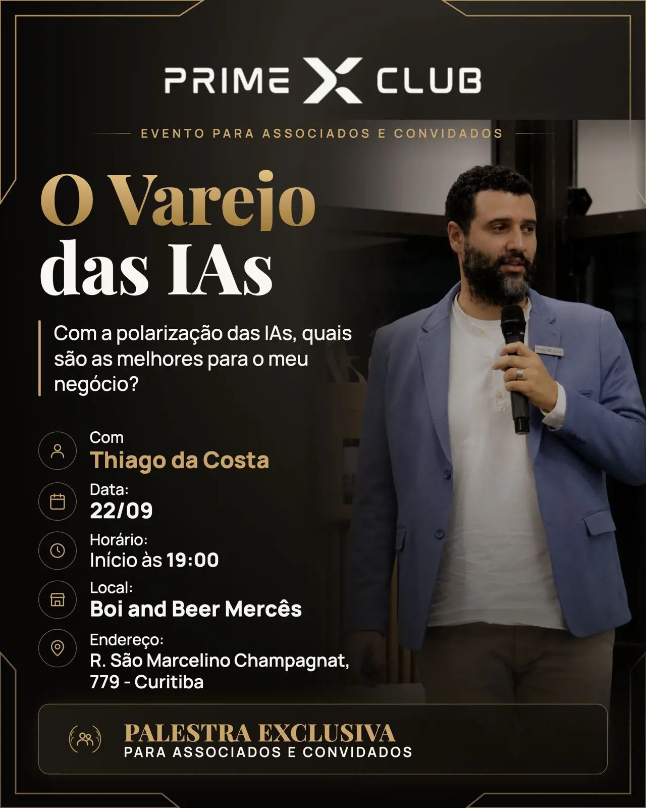 Banner do evento Cafe de Negócios da PrimeX