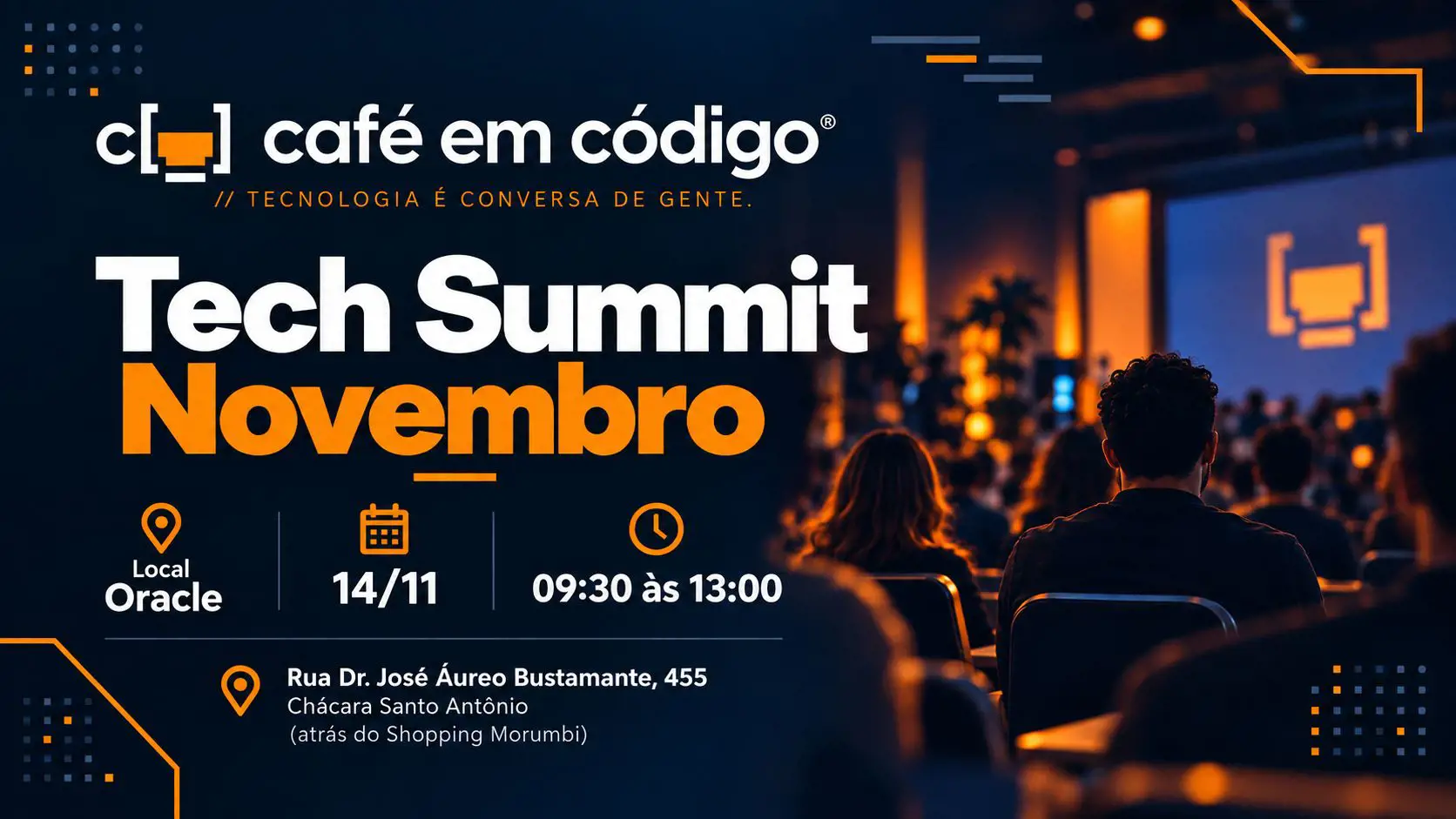 Banner do evento Tech Summit Novembro
