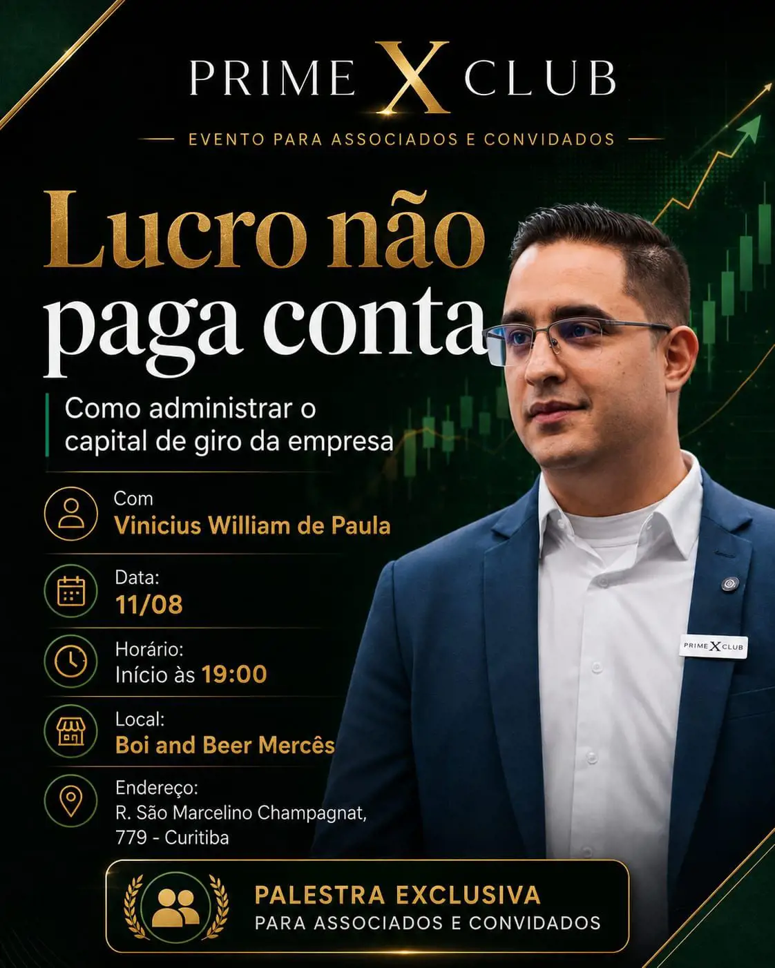Banner do evento Cafe de Negócios da PrimeX